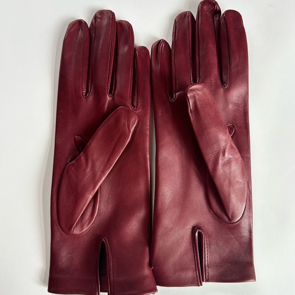 NEW Gray Italian Leather Driving Gloves- Unlined - Picture 8 of 8